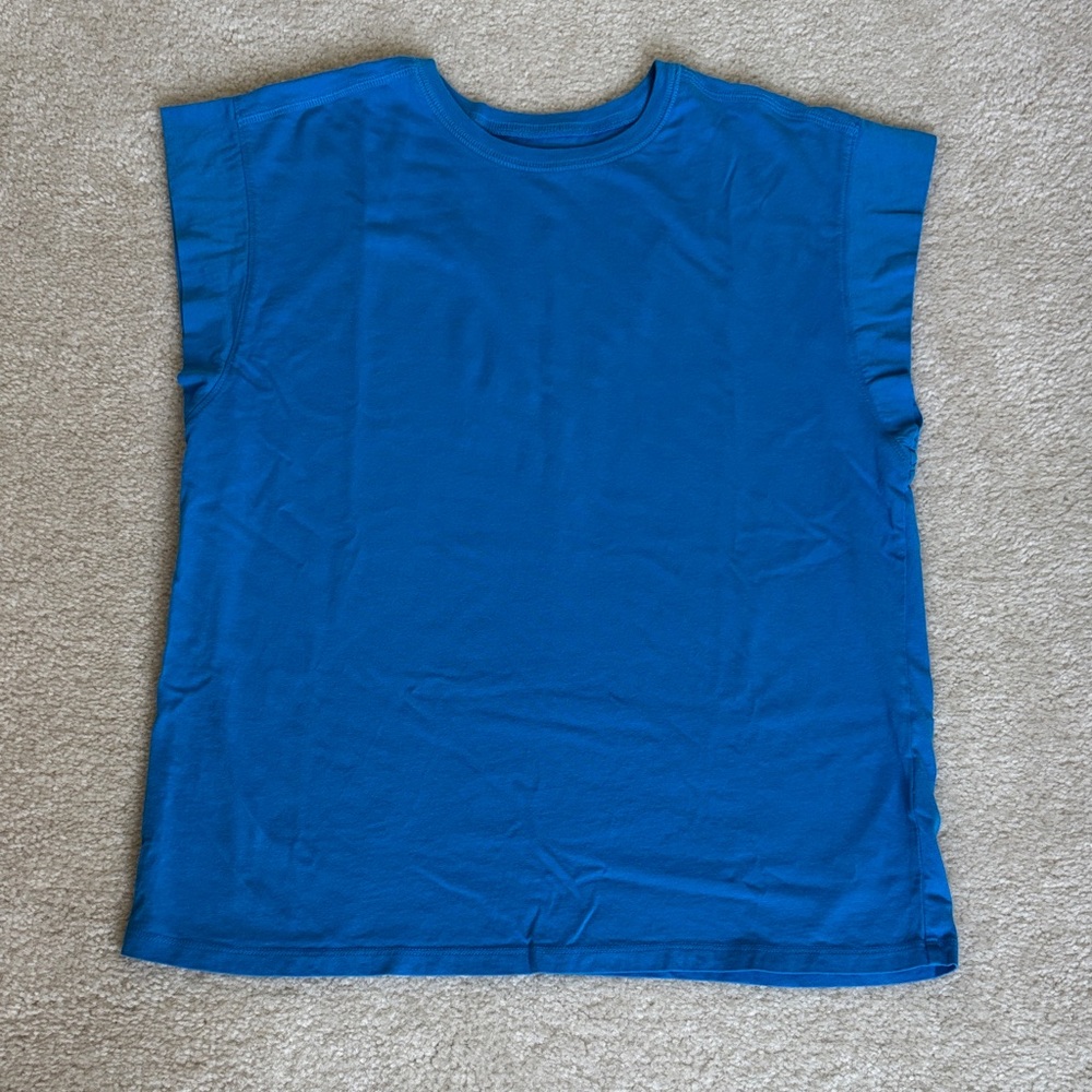 EUC Everlane Blue Organic Cotton Muscle Tee - XS